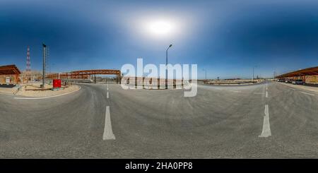 360 Grad Panorama Ansicht von Neunte Raffinerie des South Pars Gaskomplexes