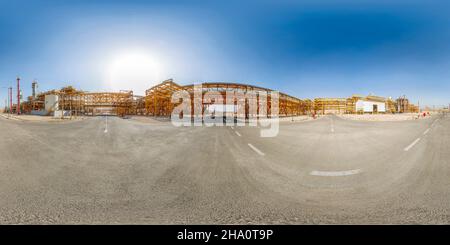 360 Grad Panorama Ansicht von Neunte Raffinerie des South Pars Gaskomplexes