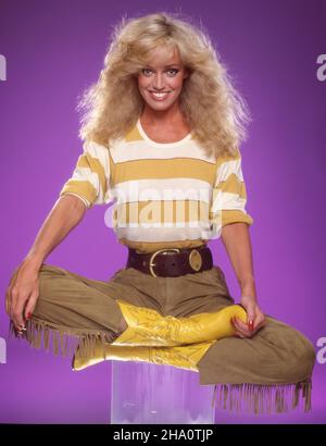 Susan Anton posiert für ein Porträt um 1984 in Los Angeles, Kalifornien. Quelle: Harry Langdon /Rock Negatives /MediaPunch Stockfoto