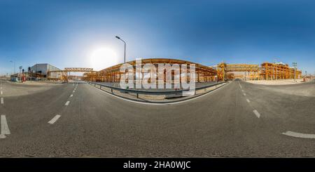 360 Grad Panorama Ansicht von Neunte Raffinerie des South Pars Gaskomplexes