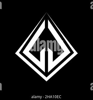 LJ Logo Buchstaben Monogramm mit prisma Form Design Vorlage Vektor-Symbol modern Stock Vektor