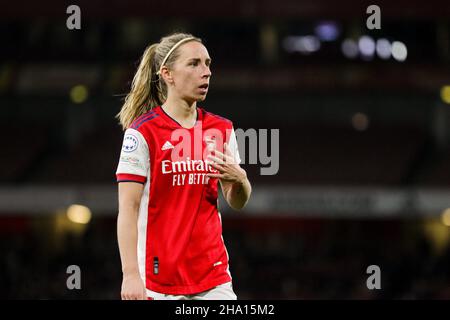 London, Großbritannien. 09th Dez 2021. Jordan Nobbs (8 Arsenal) beim UEFA Womens Champions League-Spiel der Gruppe C zwischen Arsenal und Barcelona im Emirates Stadium in London, England. Liam Asman/SPP Credit: SPP Sport Press Photo. /Alamy Live News Stockfoto