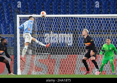 Rom, Italien. 09th Dez 2021. Mattia Zaccagni (SS Lazio) während des Fußballspiels der UEFA Europa League zwischen SS Lazio und Galatasaray am 09. Dezember 2021 im Olympiastadion in Rom. Kredit: Unabhängige Fotoagentur/Alamy Live Nachrichten Stockfoto