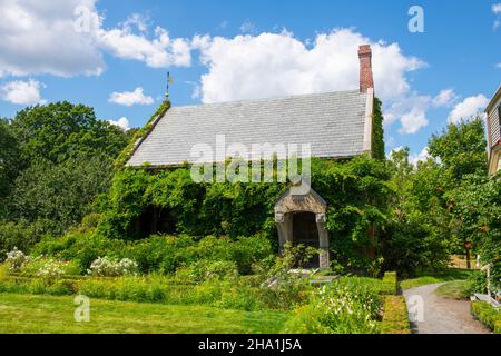 Old House at Peacefield ist ein historisches Haus der Adams-Familie, darunter die US-Präsidenten John Adams und John Quincy Adams in der 135 Adams Street in der Stadt Qui Stockfoto