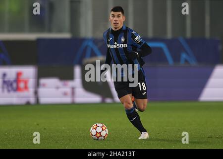 Bergamo, Italien. 9th Dez 2021. Ruslan Malinovskyi von Atalanta während des UEFA Champions League-Spiels im Bergamo-Stadion, Bergamo. Bildnachweis sollte lauten: Jonathan Moscrop/Sportimage Kredit: Sportimage/Alamy Live News Stockfoto