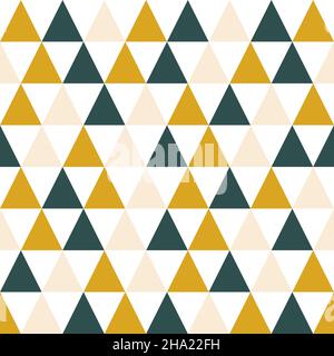 Nahtloses Muster. Weißer Hintergrund mit Dreieck . Vektorgrafik. Stock Vektor