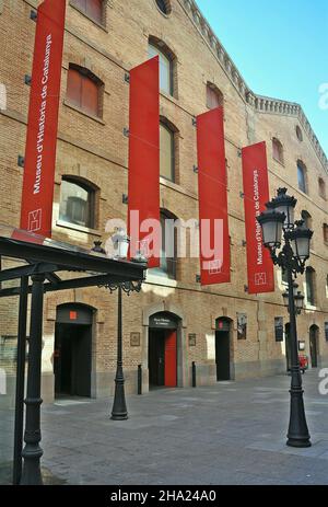 Katalanisches Geschichtsmuseum in Barcelona, Katalonien, Spanien Stockfoto