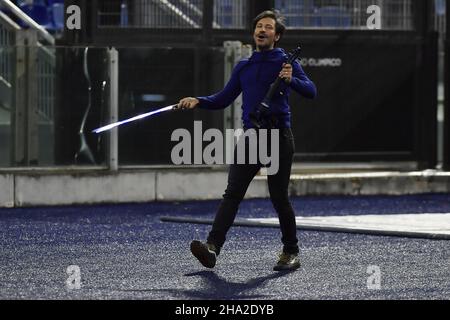 Die Geigerin Andrea Casta während des UEFA Europa League Gruppe E-Spiels zwischen Lazio Roma und Galatasaray AŞ im Stadio Olimpico am 9th. Dezember 20 Stockfoto