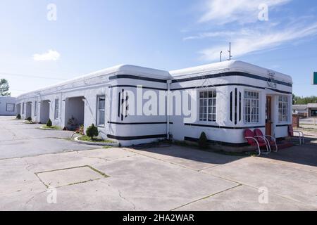 Carthage, Missouri, MO, USA Boots Court Motel Stockfoto