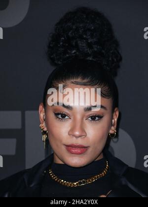 Hollywood, Usa. 09th Dez 2021. HOLLYWOOD, LOS ANGELES, KALIFORNIEN, USA - 09. DEZEMBER: Jasmine Brown trifft auf das Flip Grand Launch Event ein, das von der Grammy-nominierten Künstlerin Halsey mit Performances von Scout Willis, BIA und Kehlani veranstaltet wird, die am 9. Dezember 2021 im Avalon Hollywood in Hollywood, Los Angeles, Kalifornien, USA, abgehalten wurden. (Foto von Xavier Collin/Image Press Agency) Quelle: Image Press Agency/Alamy Live News Stockfoto