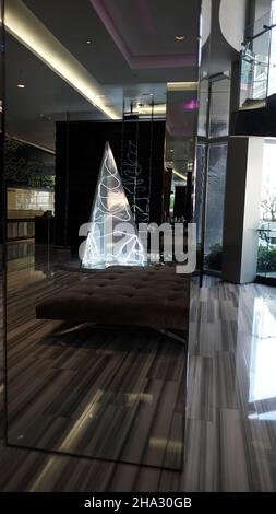 W Hotel Bangkok North Sathorn Road Thailand Weihnachtsdekorationen Stockfoto