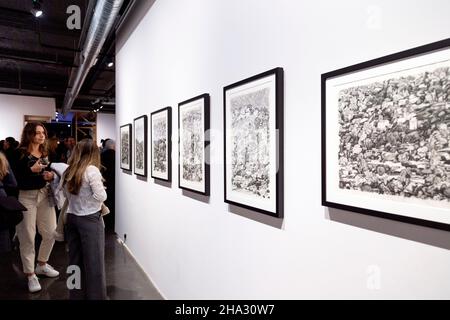 10. November 2021 - Seth Armstrong 'Overlook' Privatansicht in der Unit Gallery, Mayfair, London, Großbritannien Stockfoto