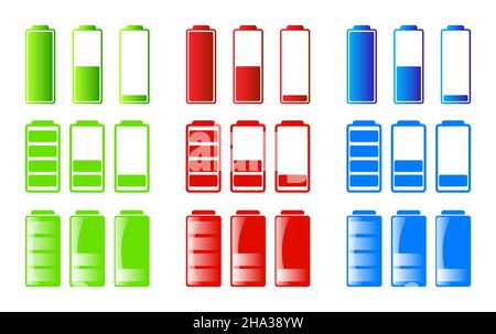 Symbol Für Grüne Batterien 1 Stock Vektor