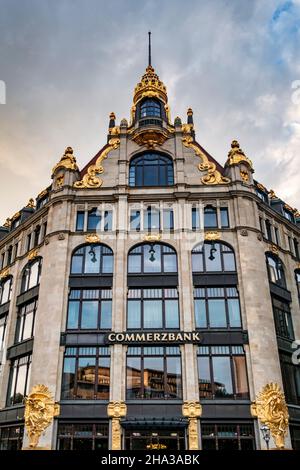 Commerzbank Leipzig, ehemaliges Kaufhaus Topas, Leipzig, Sachsen Stockfoto