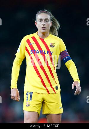 London, Großbritannien, DEZEMBER 09: Alexia Putellas vom FC Barcelona Femeni während der Champions League Gruppe C der Frauen zwischen Arsenal Women und Barcelon Stockfoto