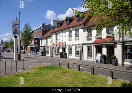 Schiff Hotel, High Street, Weybridge, Surrey, England, Vereinigtes Königreich Stockfoto