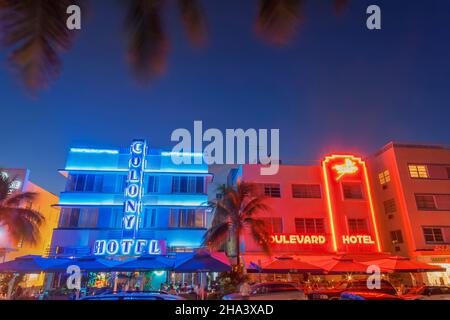 Ocean Drive, South Beach, Miami, Florida, USA Stockfoto