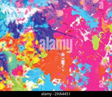 Aquarell mehrfarbige Punktfarbe Pastell Vektor eps Stock Vektor