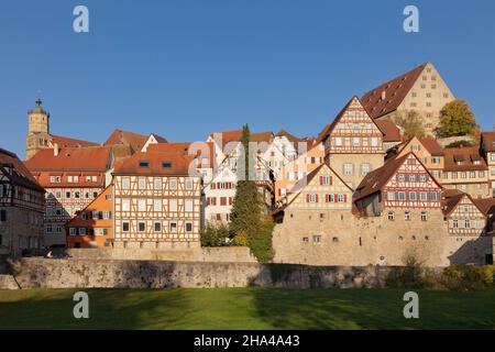 Altstadt von schwäbisch Hall,hohenlohe,baden württemberg,deutschland Stockfoto