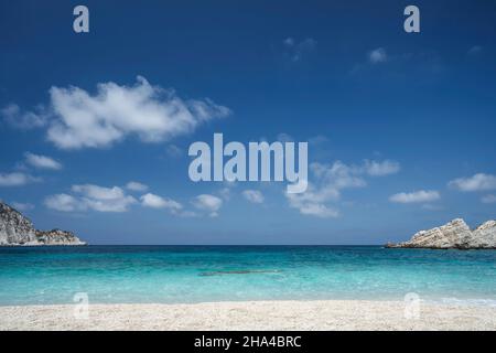 petani Strand in kefalonia, ionische Inseln, griechenland. Stockfoto