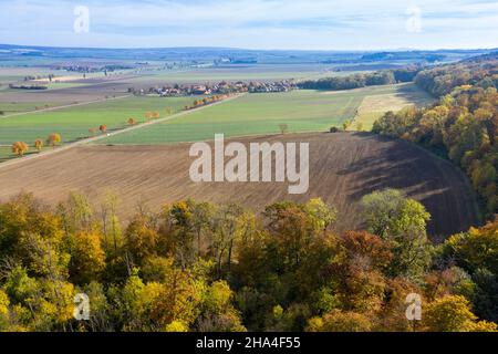 deutschland, niedersachsen, Blick auf den mönchevahlberg, Luftaufnahme Stockfoto