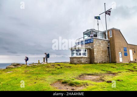 National Coastwatch Institution, Gwennap Head, Penwith Penwith Peninsula, Cornwall, Großbritannien Stockfoto