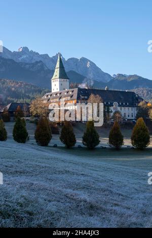 Schloss elmau bei mittenwald, oberbayern, bayern, deutschland Stockfoto