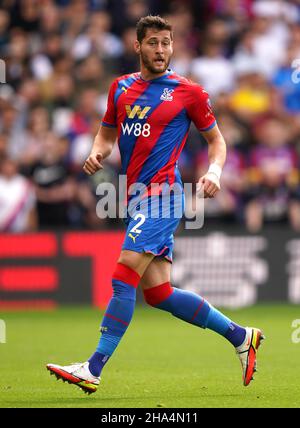 Aktenfoto vom 11-09-2021 von Joel ward von Crystal Palace, dessen Rückkehr der Crystal Palace durch den Besuch von Everton gesteigert werden konnte. Ausgabedatum: Freitag, 10. Dezember 2021. Stockfoto