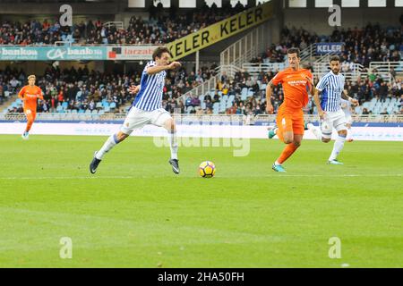 Mittelfeldspieler Mikel Oyarzabal von Real Sociedad (Foto: © Julen Pascual Gonzalez) Stockfoto