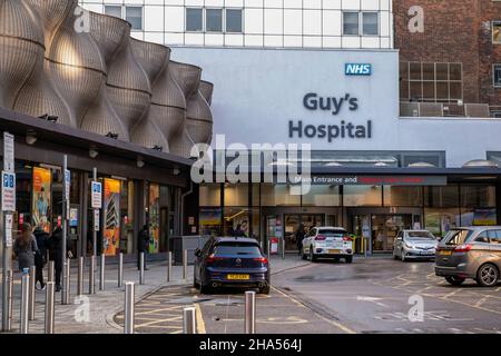 Haupteingang des Guys Hospital in London Stockfoto