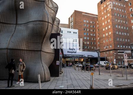 Eingang zum Guys Hospital in London Stockfoto