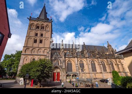 xantener dom - Propsteikirche st. viktor,xanten,niederrhein,Nordrhein-westfalen,deutschland Stockfoto