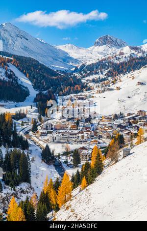 arabba, Winterskigebiet, livinallongo del col di lana, belluno, dolomiten, venetien, italien Stockfoto