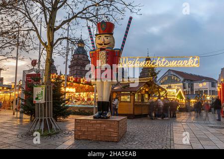 weihnachtsmarkt in aschaffenburg, unterfranken, bayern, deutschland Stockfoto