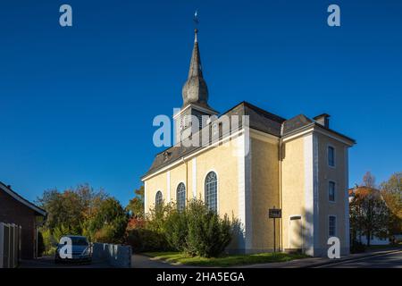 deutschland,langenfeld (rheinland),bergisches Land,niederbergisches Land,niederberg,rheinland,Nordrhein-westfalen,nrw,langenfeld-reusrath,evangelische martin-luther-Kirche,Pfarrkirche,Barock Stockfoto