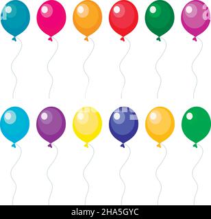 Set von Ballons, Vektorgrafik Stock Vektor