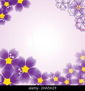 Abstrakte Blumen Hintergrund, Vektor-illustration Stock Vektor