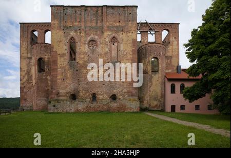 klosterruine limburg an der haardt, ehemalige benediktinerabtei, deutsche Weinstraße, Bad dürkheim, rheinland-pfalz, deutschland Stockfoto