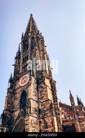 freiburg im breisgau,Altstadt,münster,baden-württemberg,deutschland Stockfoto