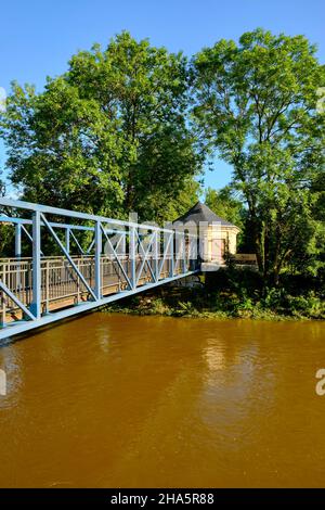 Dreierbrücke über der weißen elster in zeitz; burgenlandkreis; sachsen-anhalt; deutschland Stockfoto