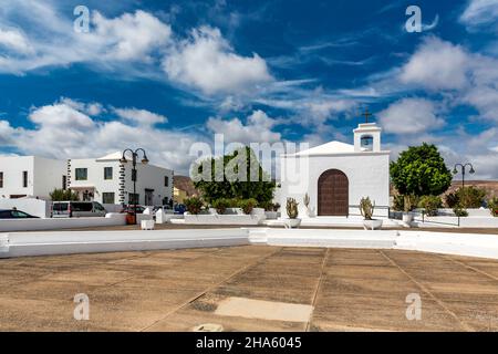 kirche ermita nuestra Señora del carmen, arrieta, lanzarote, Kanaren, kanarische Inseln, spanien, europa Stockfoto