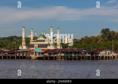 Duli Pengiran Muda Mahkota Pengiran Muda Hadschi Al-Muhtadee Billah Moschee in Bandar Seri Begawan, der Hauptstadt von Brunei Stockfoto