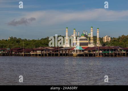 Duli Pengiran Muda Mahkota Pengiran Muda Hadschi Al-Muhtadee Billah Moschee in Bandar Seri Begawan, der Hauptstadt von Brunei Stockfoto