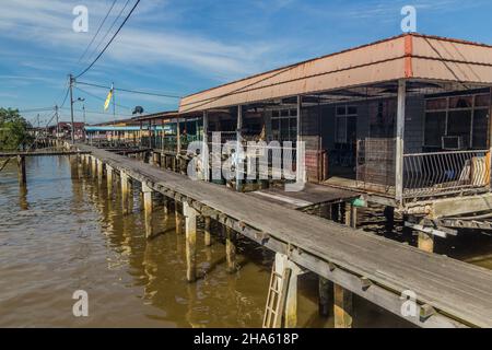 Kampong Ayer Wasserdorf in Bandar Seri Begawan, Hauptstadt von Brunei Stockfoto