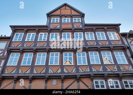 deutschland, niedersachsen, wolfenbüttel, Altstadt, Fachwerkhaus, Harzstraße 12, ehemalige Synagoge Stockfoto