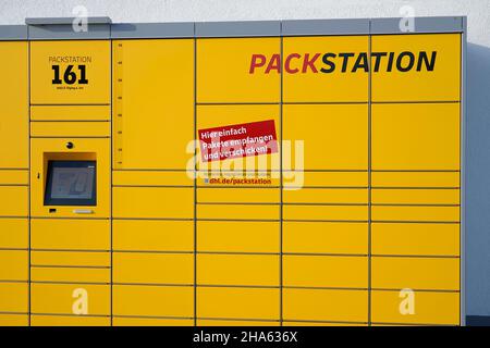 deutschland, bayern, deutsche Post, dhl, packstation Stockfoto