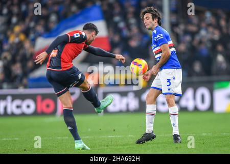 Genua, Italien. 10th Dez 2021. BARTOSZ BERESZYNSKI (Sampdoria) während Genua CFC vs UC Sampdoria, italienische Fußballserie A Spiel in Genua, Italien, Dezember 10 2021 Kredit: Unabhängige Fotoagentur/Alamy Live News Stockfoto