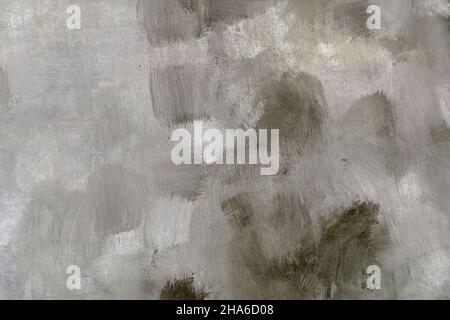 Grau gemalte Leinwand abstrakten Hintergrund oder Textur Stockfoto