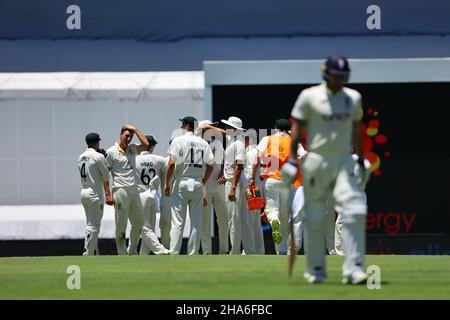 Brisbane, Großbritannien. 11th Dez 2021. Ben Stokes aus England wird am 12/11/2021 in Brisbane, Großbritannien, entlassen und gefangen genommen. (Foto von Patrick Hoelscher/News Images/Sipa USA) Quelle: SIPA USA/Alamy Live News Stockfoto