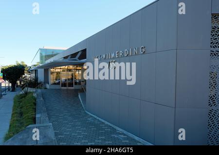 Außenansicht der Lick-Wilmerding High School, einer Hochschule in San Francisco, Kalifornien; privater Bildungsanbieter. Stockfoto